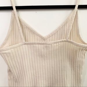 H&M Tops - H&M DIVIDED Cream Colored Rib Knit Crop Top H&M Tops - H&M DIVIDED Cream Colored Rib Knit Crop Top